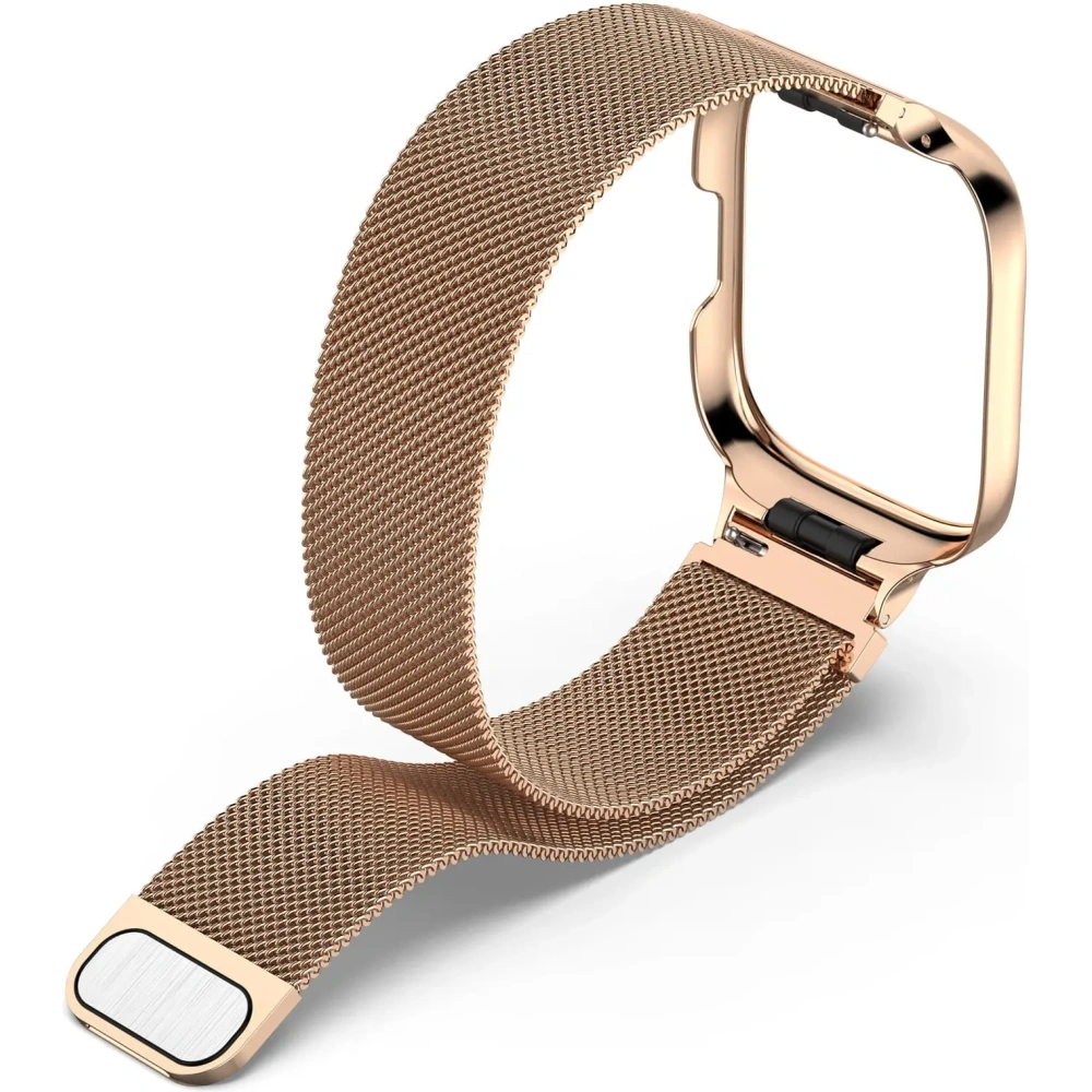 Hurtownia GSM - Etui z paskiem Bizon Strap + Case Watch Chain do Xiaomi Redmi Watch 3 Active różowozłote - BIZ3182 - {ean13} - Hurt