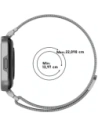 Wholesale Bizon Strap + Case Watch Chain Xiaomi Redmi Watch 3 Active silver - BIZ3183 - {ean13} - Hurt