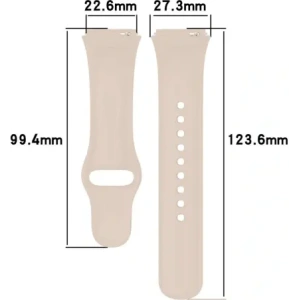 Hurtownia GSM - Pasek Bizon Strap Watch Dots do Xiaomi Redmi Watch 3 Active béžový - BIZ3184 - {ean13} - Hurt