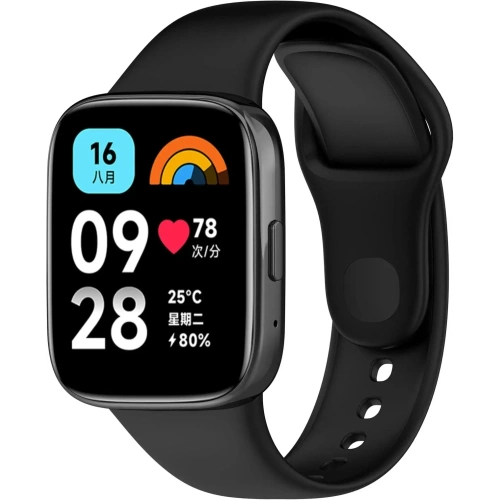 Pasek Bizon Strap Watch Dots do Xiaomi Redmi Watch 3 Active czarny