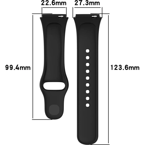 Pasek Bizon Strap Watch Dots do Xiaomi Redmi Watch 3 Active czarny