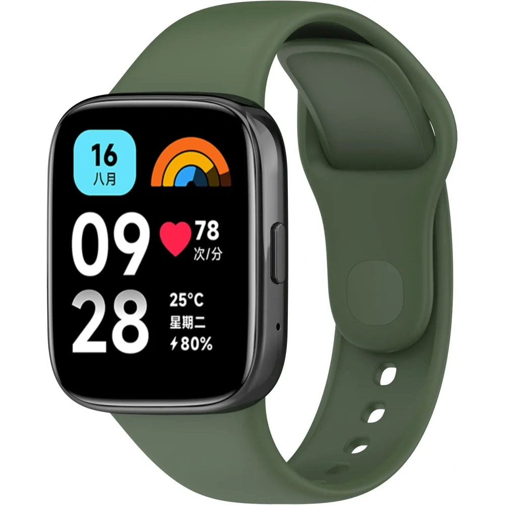 Hurtownia GSM - Pasek Bizon Strap Watch Dots do Xiaomi Redmi Watch 3 Active ciemnozielony - BIZ3186 - {ean13} - Hurt