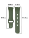 Hurtownia GSM - Pasek Bizon Strap Watch Dots do Xiaomi Redmi Watch 3 Active ciemnozielony - BIZ3186 - {ean13} - Hurt