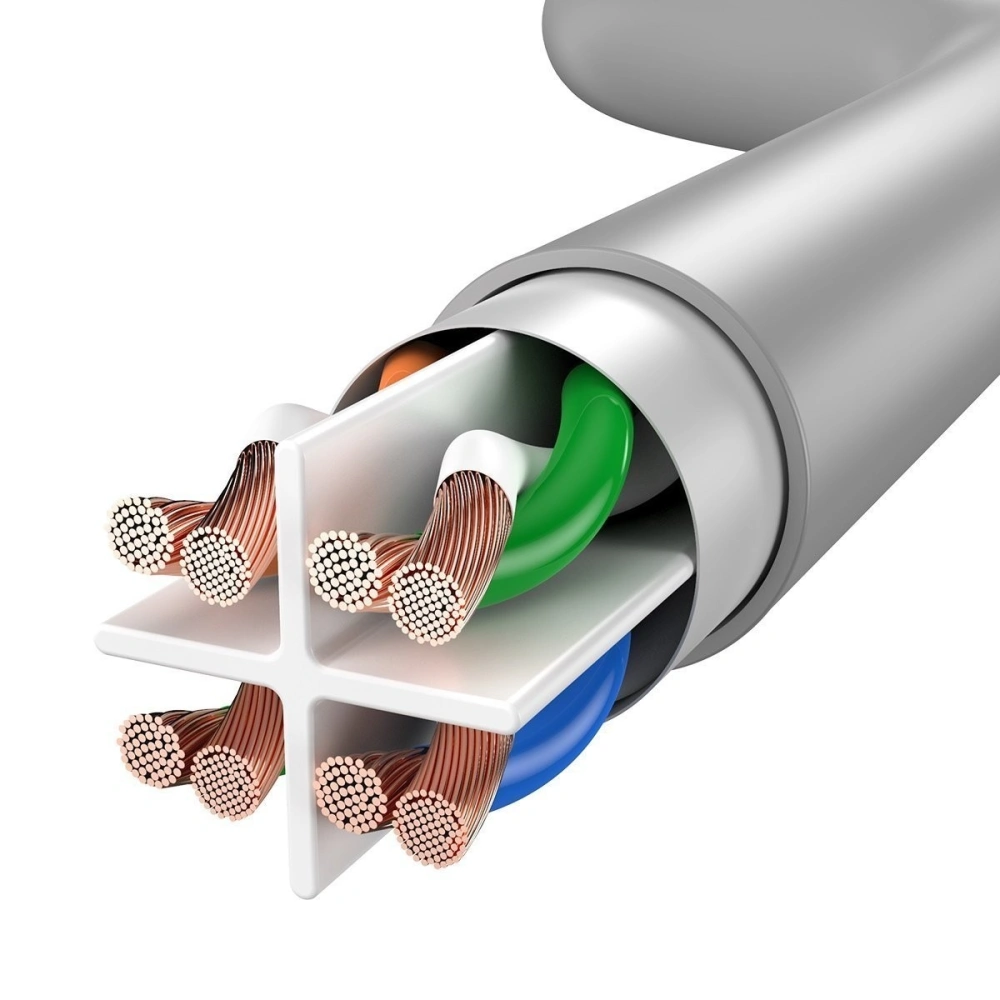 Hurtownia GSM - Kabel sieciowy Baseus High Speed, Ethernet RJ45, Gigabit, Cat.6, 1m (szary) - BSU1381GRY - {ean13} - Hurt