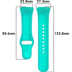 Hurtownia GSM - Pasek Bizon Strap Watch Dots do Xiaomi Redmi Watch 3 Active tmavě mátový - BIZ3187 - {ean13} - Hurt