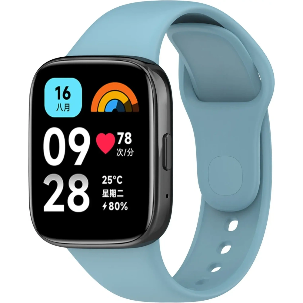 Hurtownia GSM - Pasek Bizon Strap Watch Dots do Xiaomi Redmi Watch 3 Active błękitny - BIZ3188 - {ean13} - Hurt