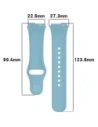 Hurtownia GSM - Pasek Bizon Strap Watch Dots do Xiaomi Redmi Watch 3 Active błękitny - BIZ3188 - {ean13} - Hurt
