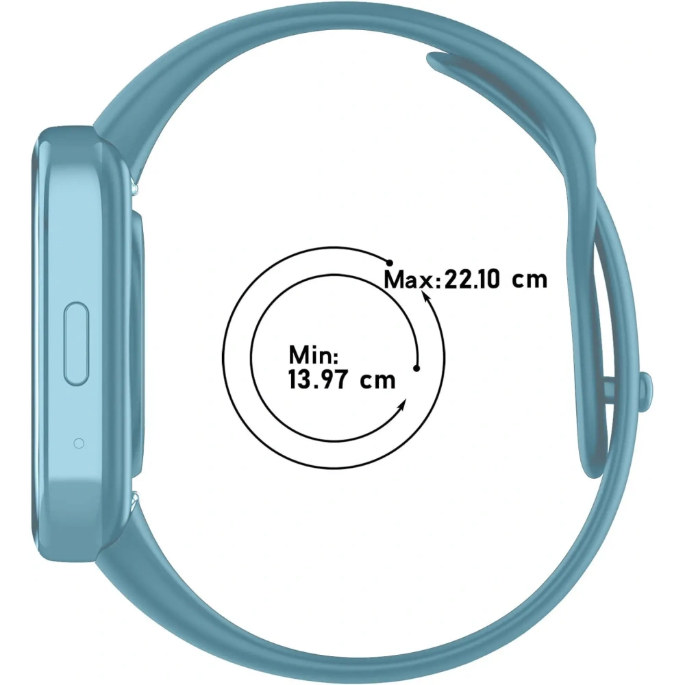 Hurtownia GSM - Pasek Bizon Strap Watch Dots do Xiaomi Redmi Watch 3 Active błękitny - BIZ3188 - {ean13} - Hurt