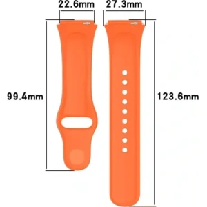 Hurtownia GSM - Pasek Bizon Strap Watch Dots do Xiaomi Redmi Watch 3 Active oranžový - BIZ3190 - {ean13} - Hurt
