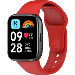 Hurtownia GSM - Pasek Bizon Strap Watch Dots do Xiaomi Redmi Watch 3 Active červený - BIZ3191 - {ean13} - Hurt