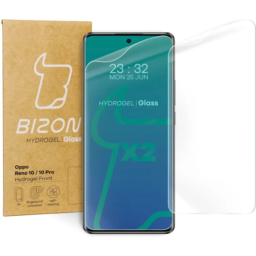 Hurtownia GSM - Fólie hydrogelová na displej Bizon Glass Hydrogel Front pro Oppo Reno10/10 Pro 5G [2 PACK] - BIZ3193 - {ean13} - Hurt