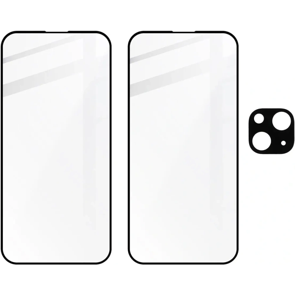 Wholesale BIZON Edge 2x screen glass + camera glass Apple iPhone 15 Plus - BIZ3195 - {ean13} - Hurt