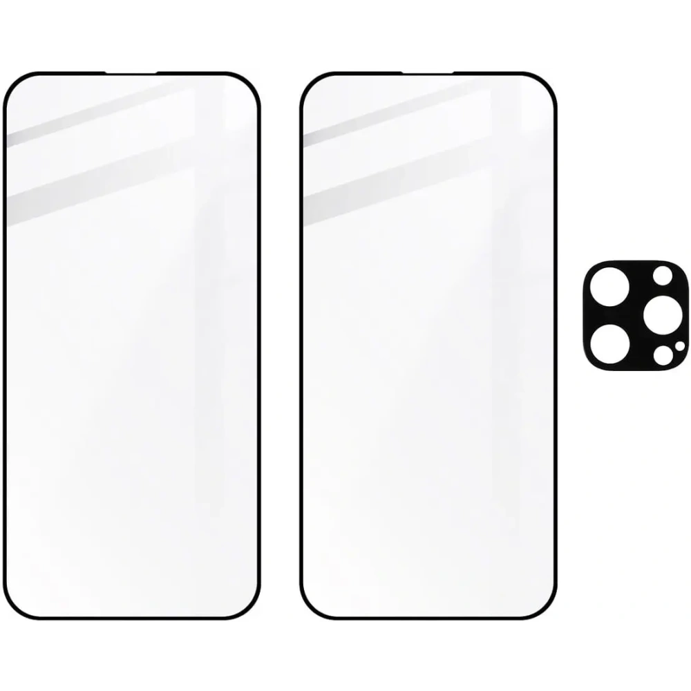 Hurtownia GSM - 2x Szkło na ekran + szkło na aparat BIZON Edge do Apple iPhone 15 Pro Max - BIZ3197 - {ean13} - Hurt