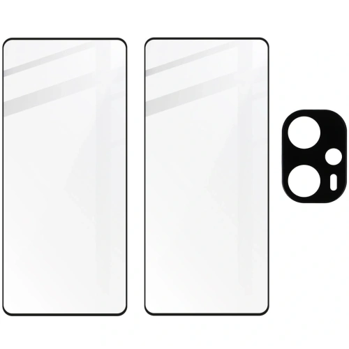 2x Szkło na ekran + szkło na aparat BIZON Edge Pack do Xiaomi Poco F5