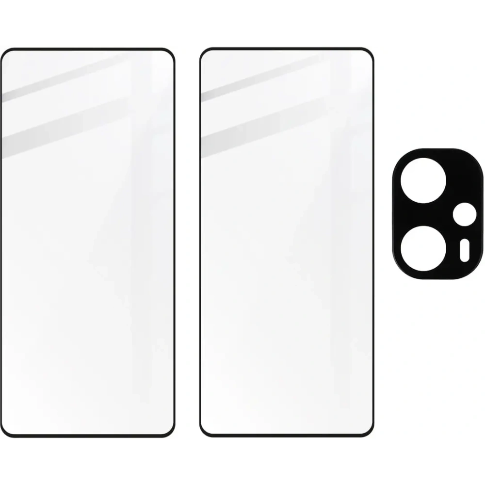 Hurtownia GSM - BIZON Edge Pack 2x sticlă pentru ecran + sticlă pentru cameră Xiaomi Poco F5 - BIZ3199 - {ean13} - Hurt