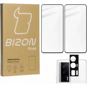 Hurtownia GSM - BIZON Edge Pack 2x képernyő üveg + kamera üveg Xiaomi Poco F5 Pro - BIZ3201 - {ean13} - Hurt