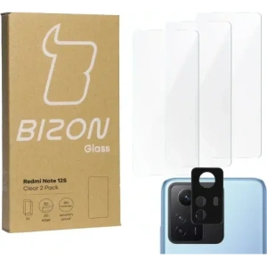 Hurtownia GSM - 3x Sklo na displej + sklo na fotoaparát BIZON Clear pro Redmi Note 12S - BIZ3202 - {ean13} - Hurt
