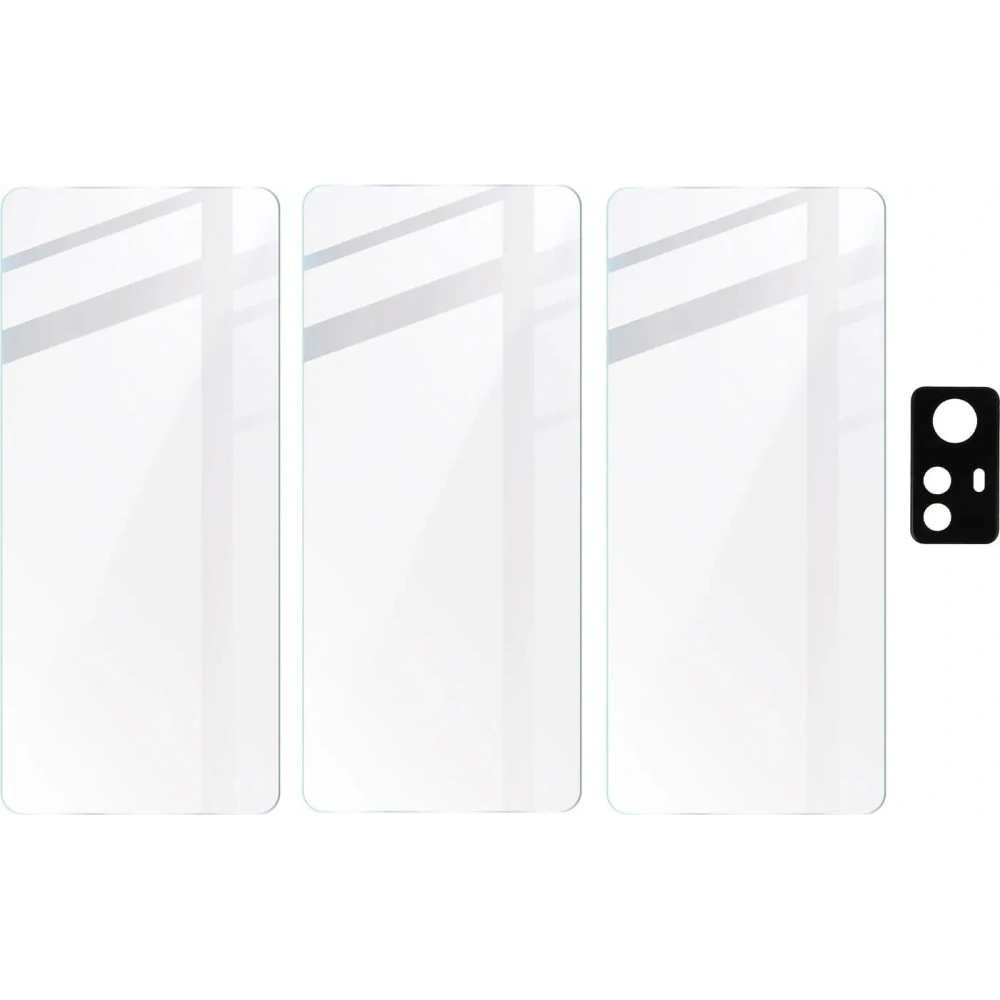Hurtownia GSM - BIZON Clear 3x sticlă pentru ecran + sticlă pentru cameră Redmi Note 12S - BIZ3202 - {ean13} - Hurt