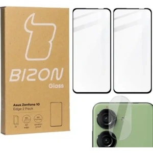 Wholesale BIZON Edge 2x screen glass + camera glass Asus Zenfone 10 - BIZ3206 - {ean13} - Hurt