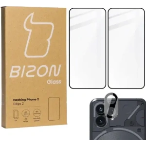 Hurtownia GSM - BIZON Edge 2x sticlă pentru ecran + sticlă pentru cameră Nothing Phone 2 - BIZ3207 - {ean13} - Hurt