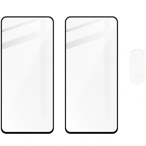 2x Szkło na ekran + szkło na aparat BIZON Edge do Honor 90 Lite