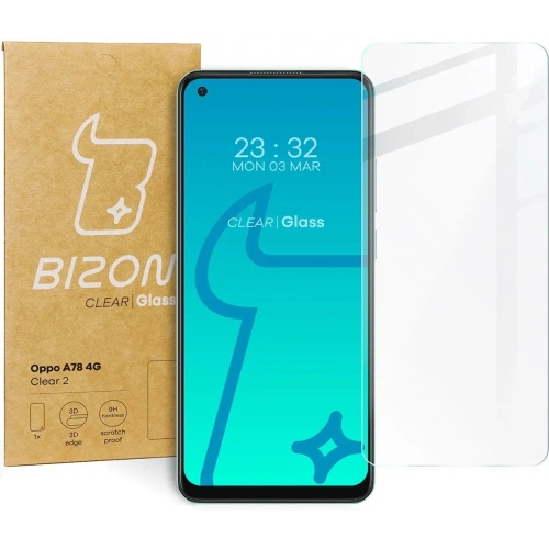 Szkło hartowane Bizon Glass Clear 2 do Oppo A78 4G