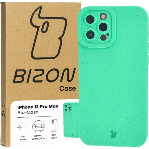 Ekologiczne etui Bizon Bio-Case do Apple iPhone 12 Pro Max zielone