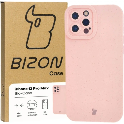 Ekologiczne etui Bizon Bio-Case do Apple iPhone 12 Pro Max różowe