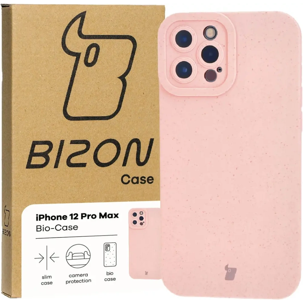 Hurtownia GSM - Ekologické pouzdro Bizon Bio-Case pro Apple iPhone 12 Pro Max růžové - BIZ3213 - {ean13} - Hurt
