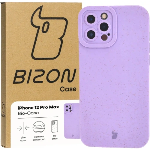 Ekologiczne etui Bizon Bio-Case do Apple iPhone 12 Pro Max fioletowe