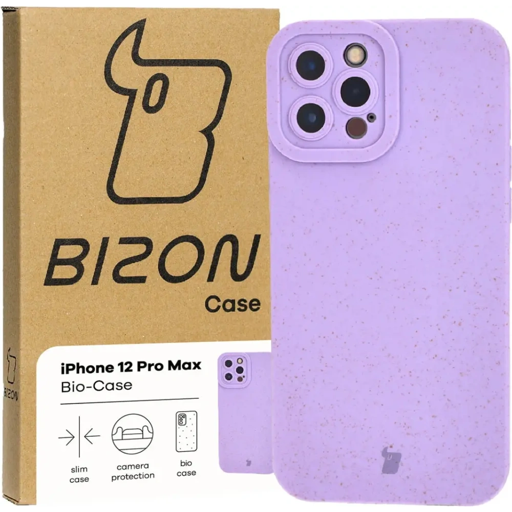 Hurtownia GSM - Ekologické pouzdro Bizon Bio-Case pro Apple iPhone 12 Pro Max fialové - BIZ3214 - {ean13} - Hurt
