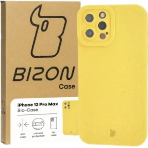 Ekologiczne etui Bizon Bio-Case do Apple iPhone 12 Pro Max żółte