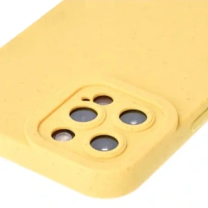 Ekologiczne etui Bizon Bio-Case do Apple iPhone 12 Pro Max żółte