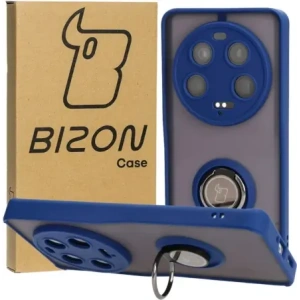 Hurtownia GSM - Bizon Case Hybrid Ring Xiaomi 13 Ultra fumuriu cu un cadru albastru marin - BIZ3220 - {ean13} - Hurt