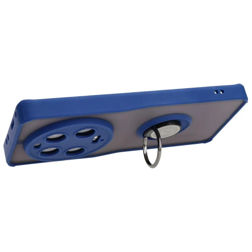 Hurtownia GSM - Bizon Case Hybrid Ring Xiaomi 13 Ultra fumuriu cu un cadru albastru marin - BIZ3220 - {ean13} - Hurt