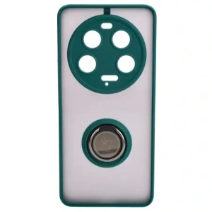 Hurtownia GSM - Bizon Case Hybrid Ring Xiaomi 13 Ultra fumuriu cu un cadru verde închis - BIZ3221 - {ean13} - Hurt