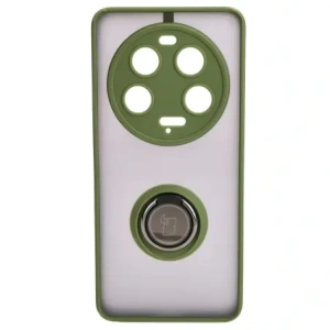 Hurtownia GSM - Bizon Case Hybrid Ring Xiaomi 13 Ultra fumuriu cu un cadru verde - BIZ3222 - {ean13} - Hurt