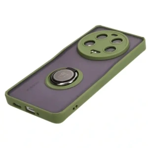 Hurtownia GSM - Bizon Case Hybrid Ring Xiaomi 13 Ultra fumuriu cu un cadru verde - BIZ3222 - {ean13} - Hurt