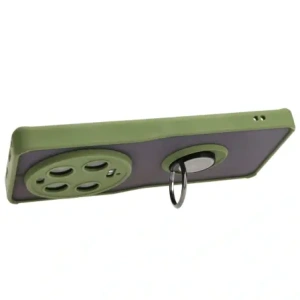 Hurtownia GSM - Bizon Case Hybrid Ring Xiaomi 13 Ultra fumuriu cu un cadru verde - BIZ3222 - {ean13} - Hurt