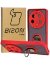 Hurtownia GSM - Bizon Case Hybrid Ring Xiaomi 13 Ultra fumuriu cu un cadru roșu - BIZ3223 - {ean13} - Hurt