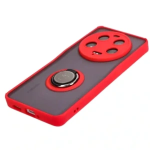 Hurtownia GSM - Bizon Case Hybrid Ring Xiaomi 13 Ultra fumuriu cu un cadru roșu - BIZ3223 - {ean13} - Hurt