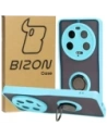 Bizon Case Hybrid Ring Xiaomi 13 Ultra smoky with a light blue frame