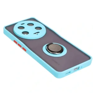 Hurtownia GSM - Bizon Case Hybrid Ring Xiaomi 13 Ultra fumuriu cu un cadru de culoare albastru deschis - BIZ3224 - {ean13} - Hurt