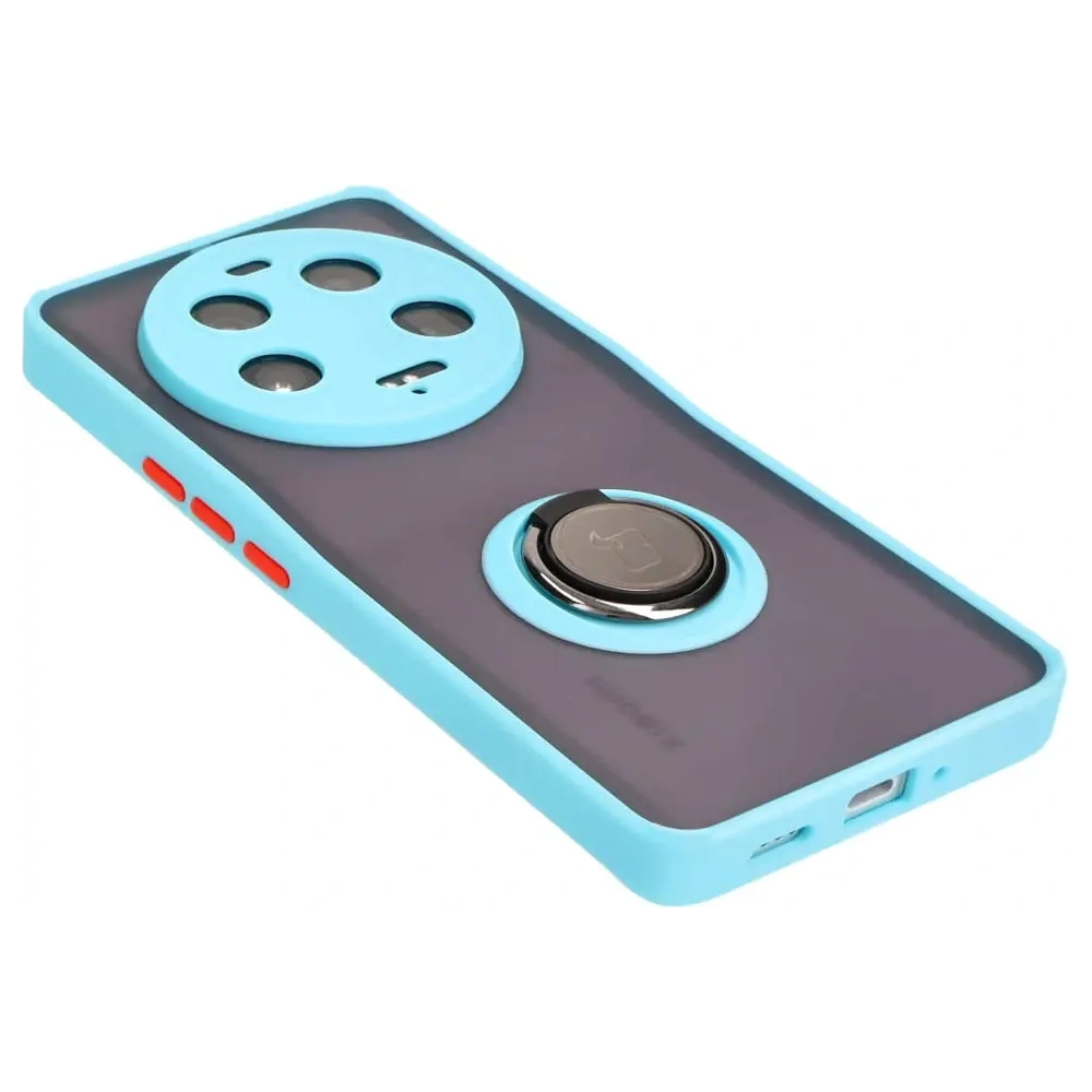 Hurtownia GSM - Bizon Case Hybrid Ring Xiaomi 13 Ultra fumuriu cu un cadru de culoare albastru deschis - BIZ3224 - {ean13} - Hurt
