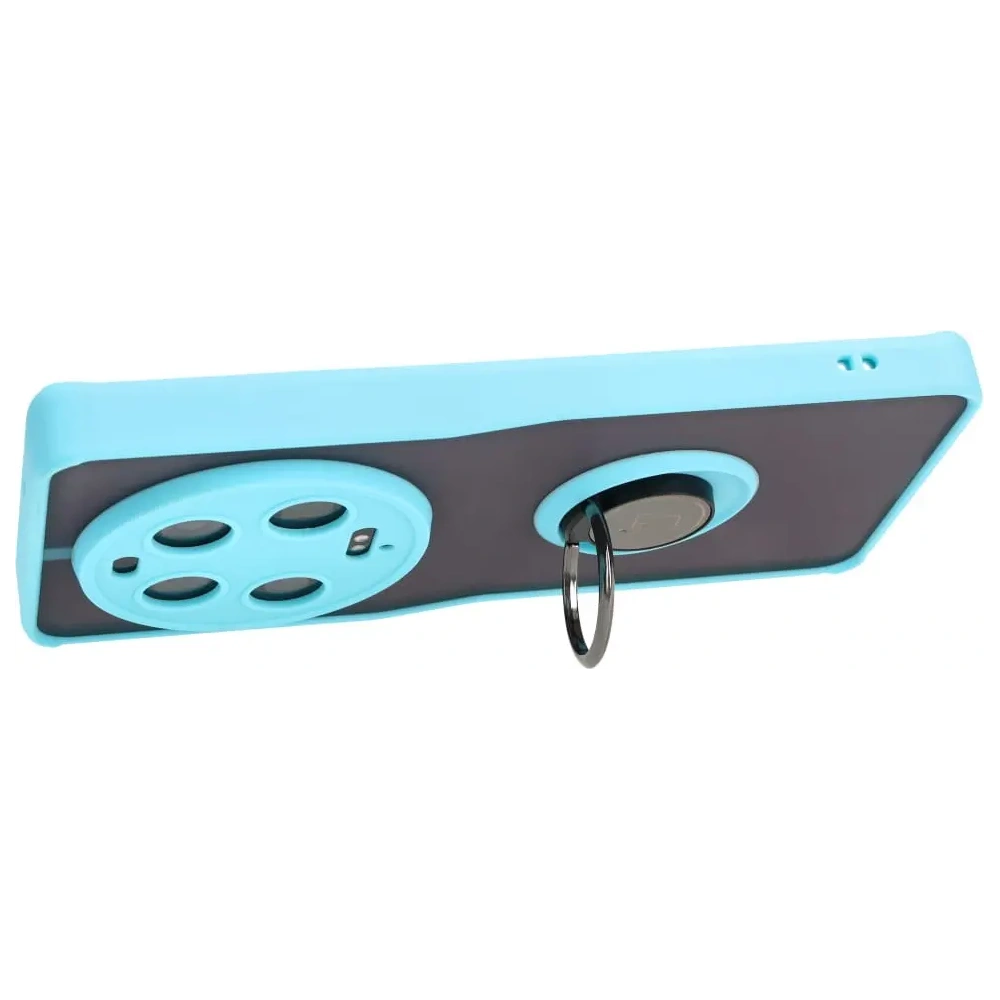 Hurtownia GSM - Bizon Case Hybrid Ring Xiaomi 13 Ultra rauchig mit einem hellblauen Rahmen - BIZ3224 - {ean13} - Hurt