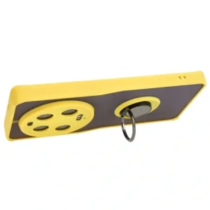 Wholesale Bizon Case Hybrid Ring Xiaomi 13 Ultra smoky with a yellow frame - BIZ3225 - {ean13} - Hurt