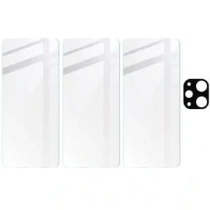 Hurtownia GSM - BIZON Clear 3x sticlă de ecran + sticlă de cameră Xiaomi Redmi 12 - BIZ3231 - {ean13} - Hurt