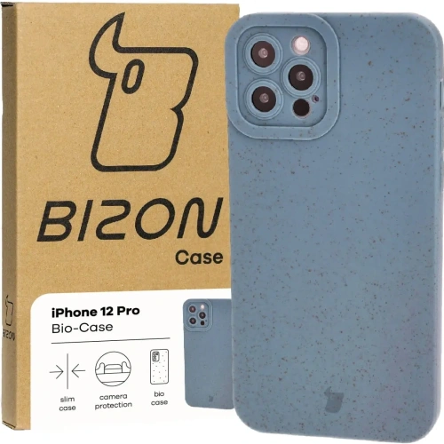 Ekologiczne etui Bizon Bio-Case do Apple iPhone 12 Pro niebieskie