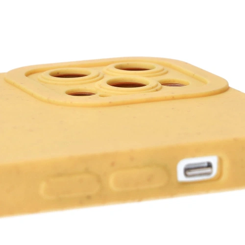 Ekologiczne etui Bizon Bio-Case do Apple iPhone 12 Pro żółte