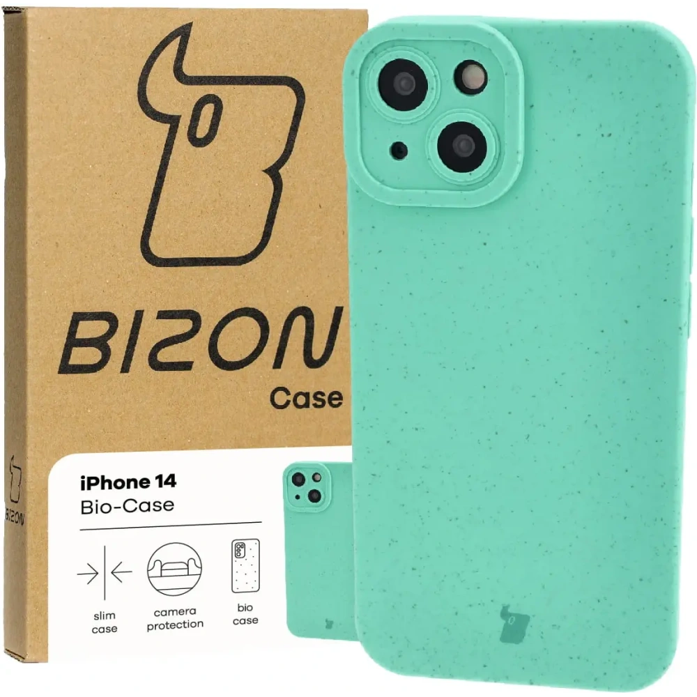 Hurtownia GSM - Ekologiczne etui Bizon Bio-Case do Apple iPhone 14 zielone - BIZ3248 - {ean13} - Hurt